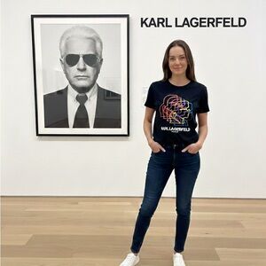Karl Lagerfeld Multicolor Graphic Tee